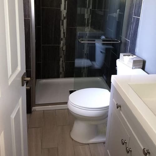 Custom front door with sidelights